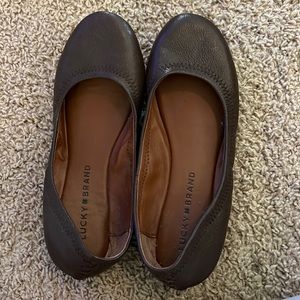 Lucky Brand dark brown ballet flats